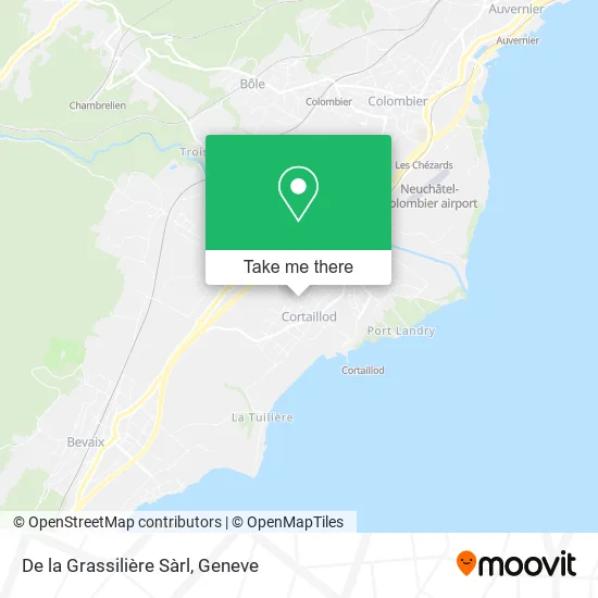 De la Grassilière Sàrl map