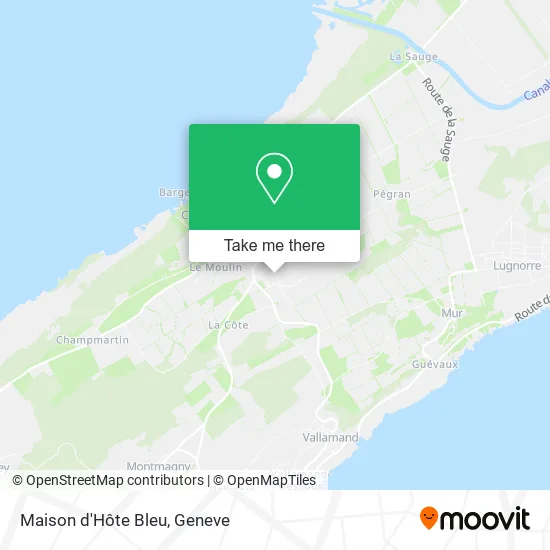 Maison d'Hôte Bleu map