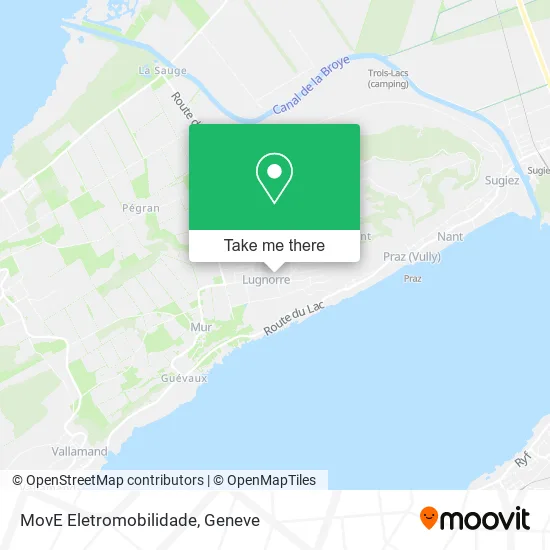 MovE Eletromobilidade map