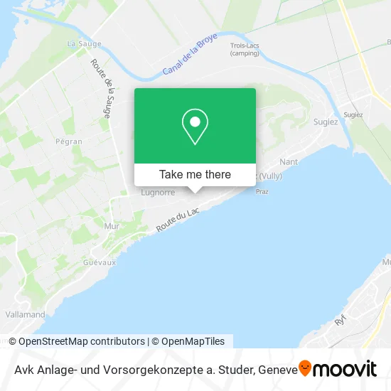 Avk Anlage- und Vorsorgekonzepte a. Studer map