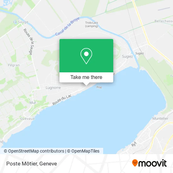 Poste Môtier map