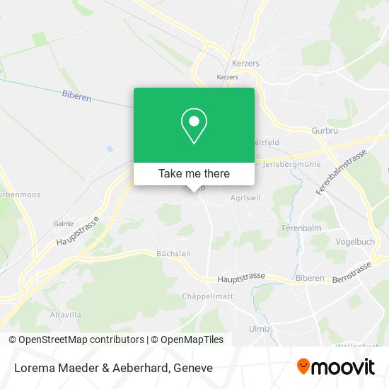 Lorema Maeder & Aeberhard map