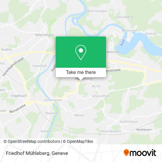 Friedhof Mühleberg map
