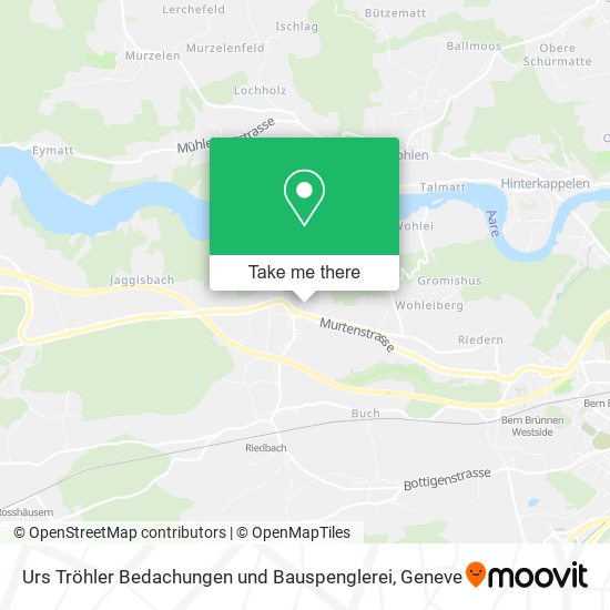Urs Tröhler Bedachungen und Bauspenglerei map