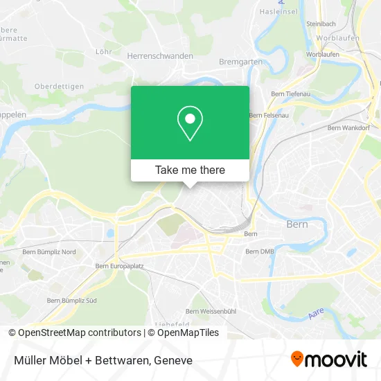 Müller Möbel + Bettwaren map