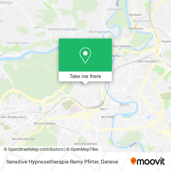 Sensitive Hypnosetherapie Remy Pfirter map