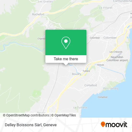 Delley Boissons Sàrl map