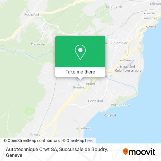 Autotechnique Crwt SA, Succursale de Boudry map