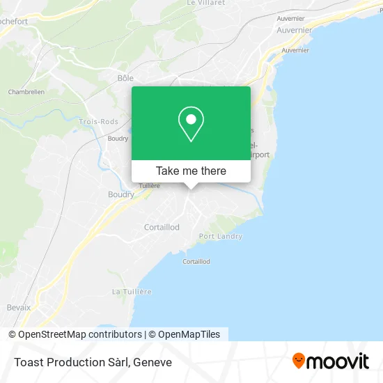 Toast Production Sàrl map