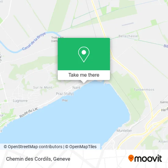 Chemin des Cordils map
