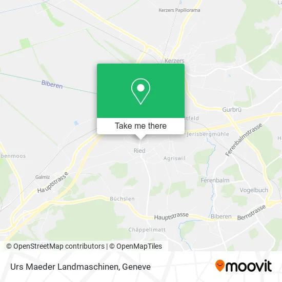 Urs Maeder Landmaschinen map