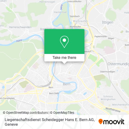 Liegenschaftsdienst Scheidegger Hans E. Bern AG map