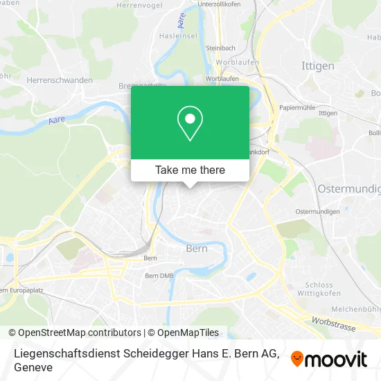 Liegenschaftsdienst Scheidegger Hans E. Bern AG map