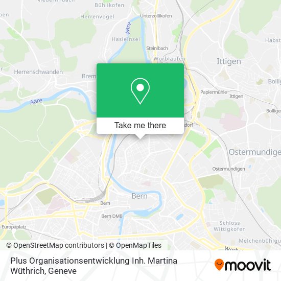 Plus Organisationsentwicklung Inh. Martina Wüthrich map