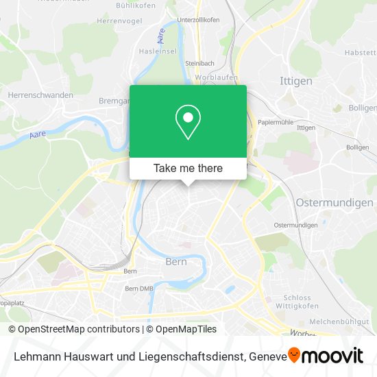Lehmann Hauswart und Liegenschaftsdienst map
