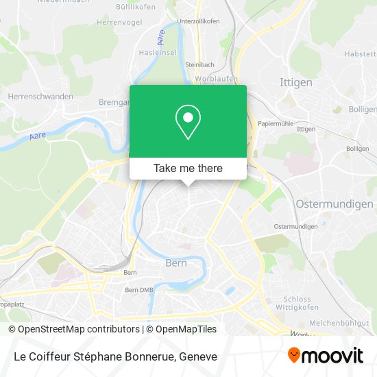 Le Coiffeur Stéphane Bonnerue map