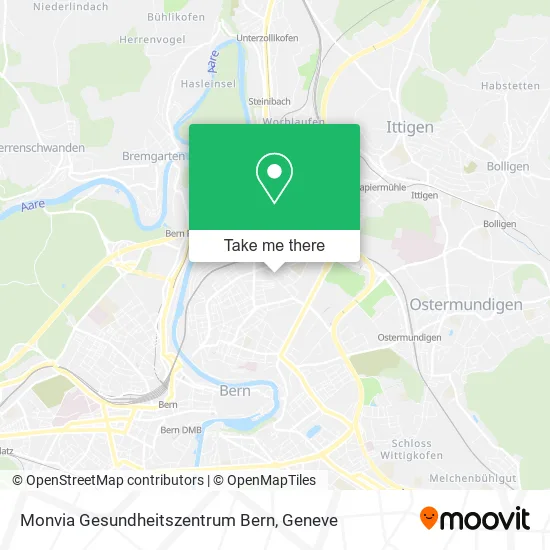Monvia Gesundheitszentrum Bern map