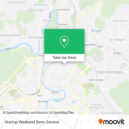 Startup Weekend Bern map