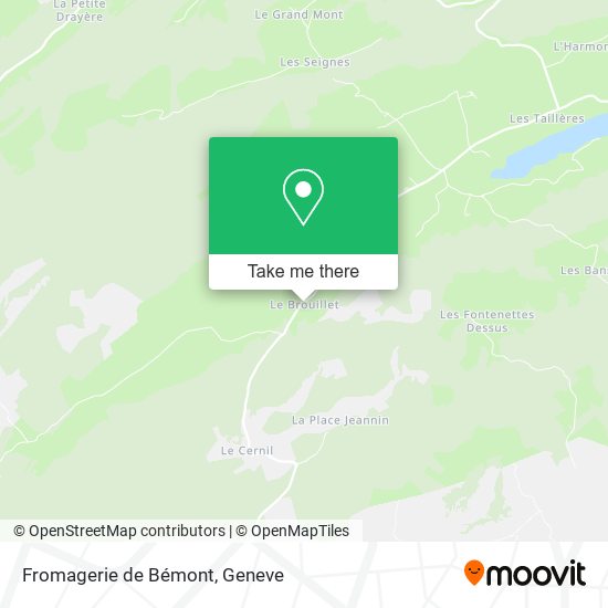 Fromagerie de Bémont map