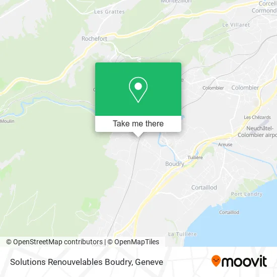 Solutions Renouvelables Boudry map