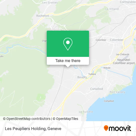 Les Peupliers Holding map