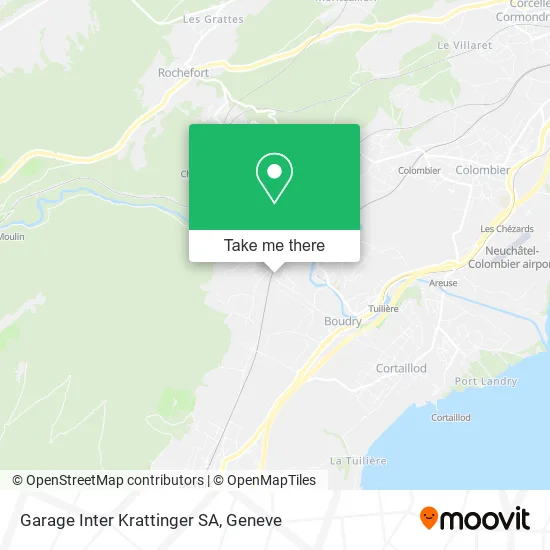 Garage Inter Krattinger SA map