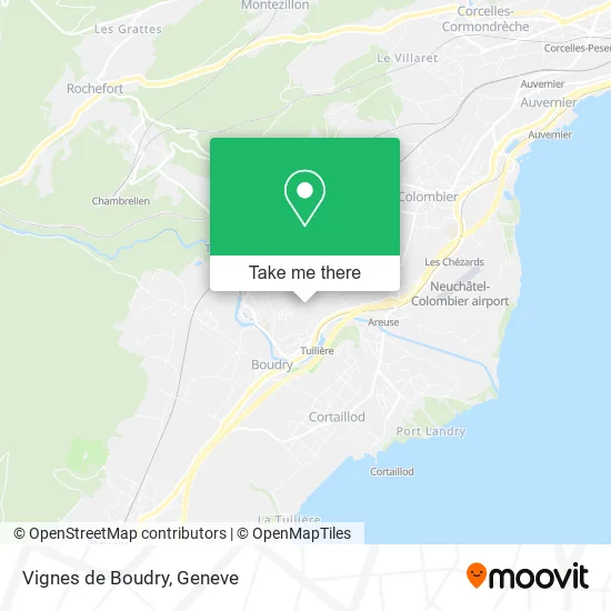 Vignes de Boudry map