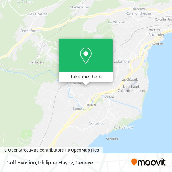 Golf Evasion, Philippe Hayoz map