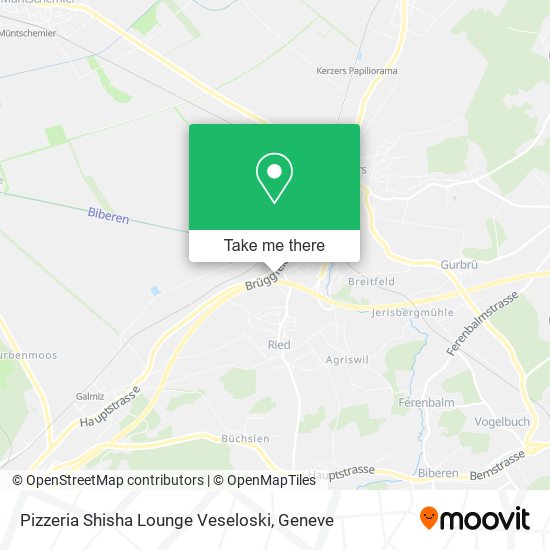 Pizzeria Shisha Lounge Veseloski map