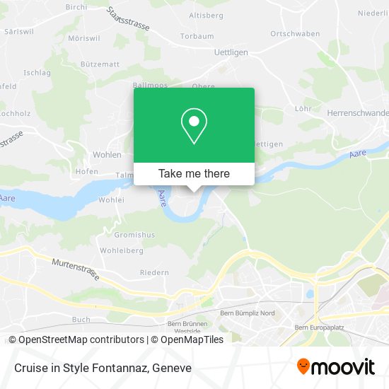Cruise in Style Fontannaz map