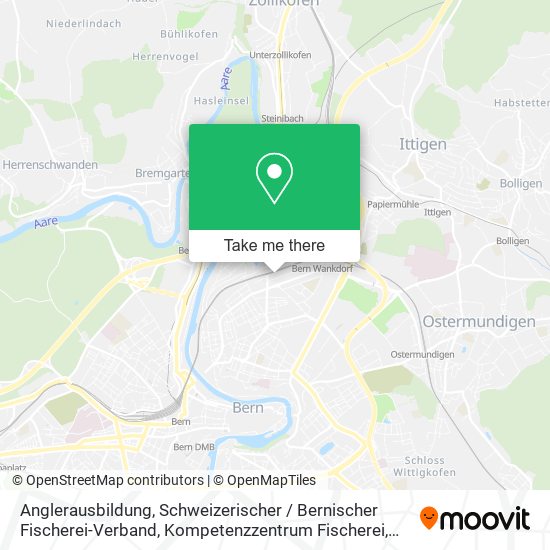 Anglerausbildung, Schweizerischer / Bernischer Fischerei-Verband, Kompetenzzentrum Fischerei map