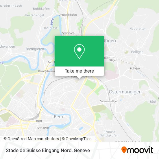 Stade de Suisse Eingang Nord map