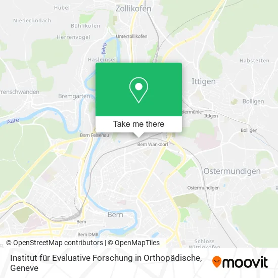 Institut für Evaluative Forschung in Orthopädische map