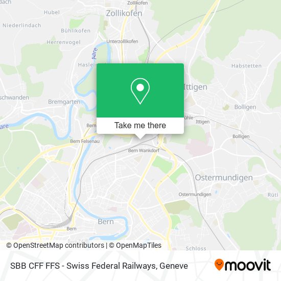 SBB CFF FFS - Swiss Federal Railways map