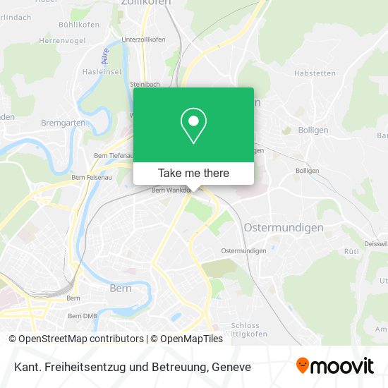 Kant. Freiheitsentzug und Betreuung map