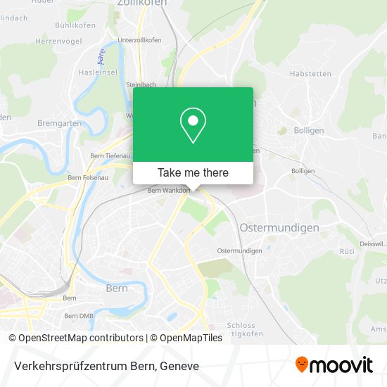 Verkehrsprüfzentrum Bern map