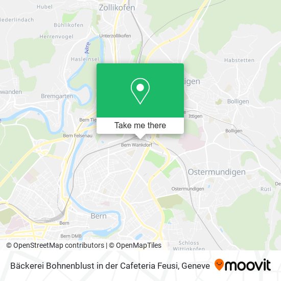 Bäckerei Bohnenblust in der Cafeteria Feusi map