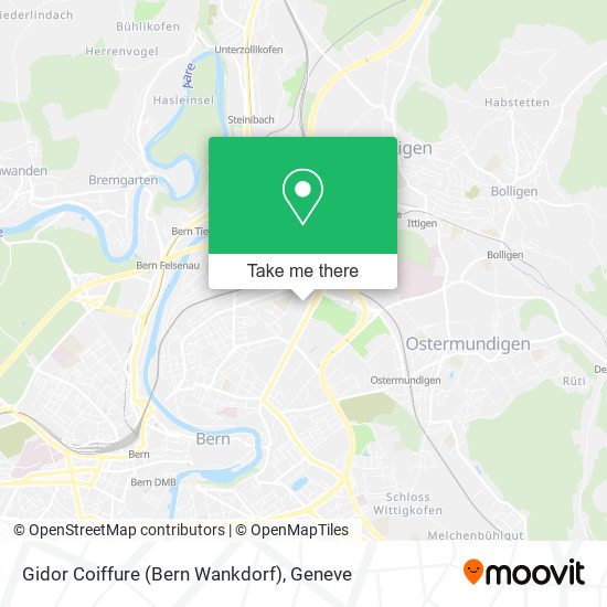 Gidor Coiffure (Bern Wankdorf) map