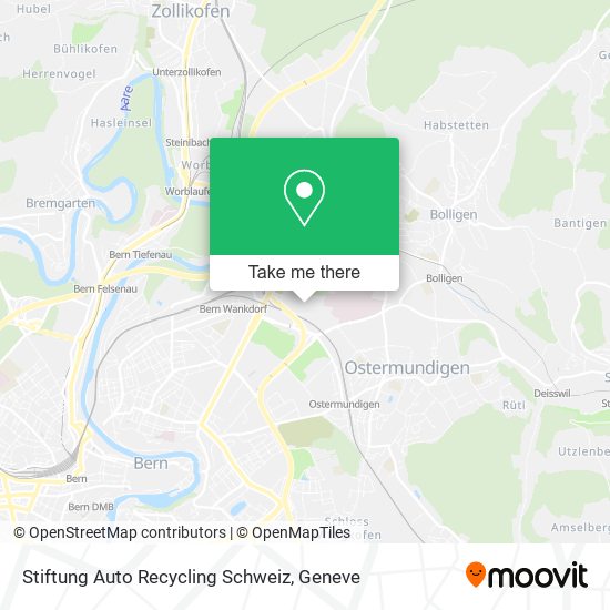 Stiftung Auto Recycling Schweiz map