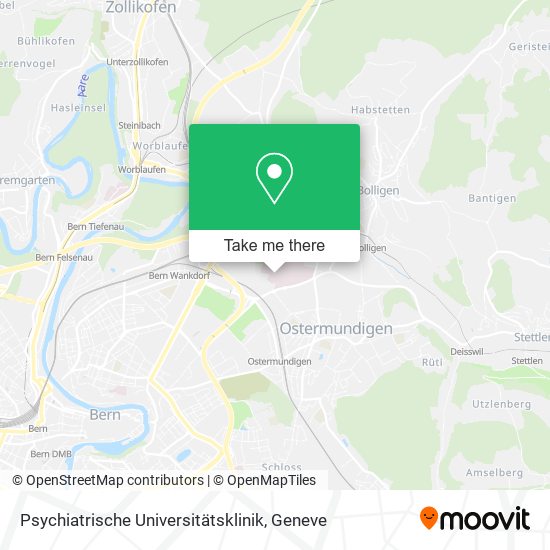 Psychiatrische Universitätsklinik map