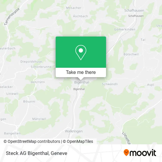 Steck AG Bigenthal map