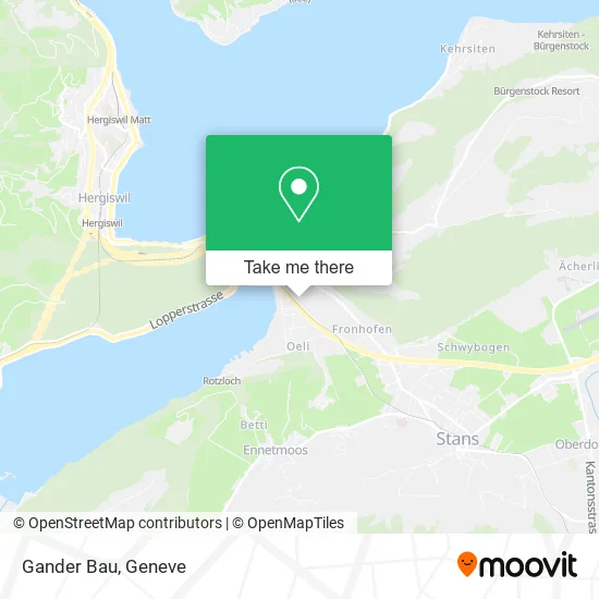Gander Bau map