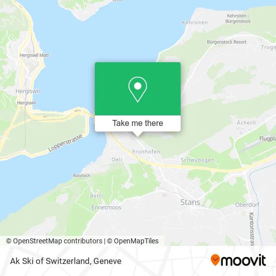 Ak Ski of Switzerland map