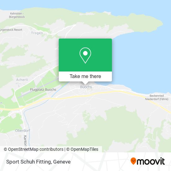 Sport Schuh Fitting map