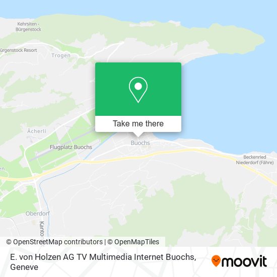 E. von Holzen AG TV Multimedia Internet Buochs map