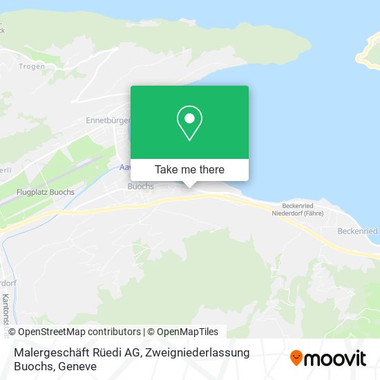 Malergeschäft Rüedi AG, Zweigniederlassung Buochs map