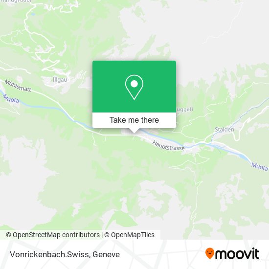 Vonrickenbach.Swiss map