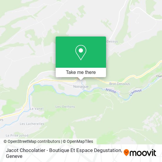 Jacot Chocolatier - Boutique Et Espace Degustation map