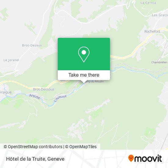 Hôtel de la Truite map