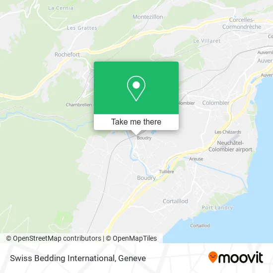 Swiss Bedding International map